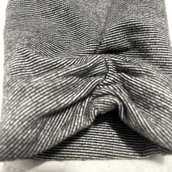 Christopher & Banks Gray Knit Jacket Size M Zip front Ruched Snaps front lapel. - Picture 4 of 9